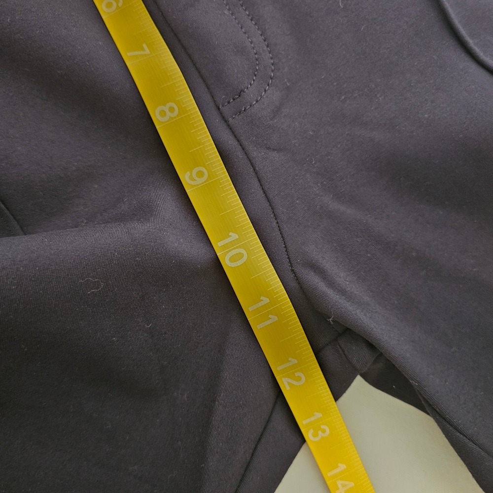 Spanx M Petite Perfect Navy Pant Hi-Rise Flare Ponte Office Front Seam NWT - Picture 7 of 9